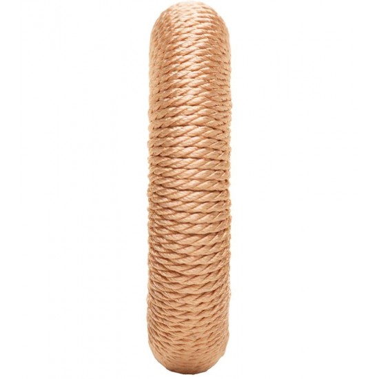 Jogo 4 Anéis para Guardanapo Tressê Dourado Plástico